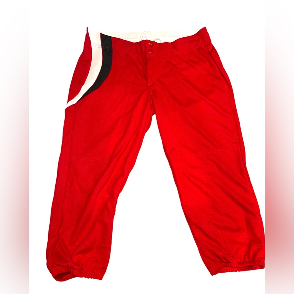 Teamwork Softball Pant Red black & white Size Large adults
